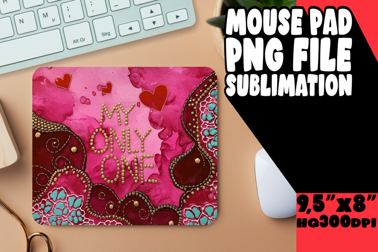 Bright MOUSE PAD Sublimation Style, Love