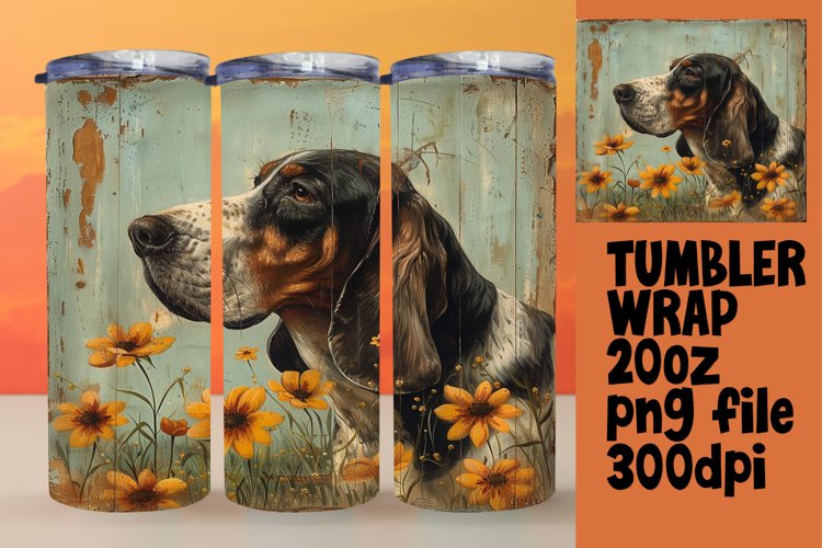 Woodland Woof Sublimation Tumbler Patterns example image 1