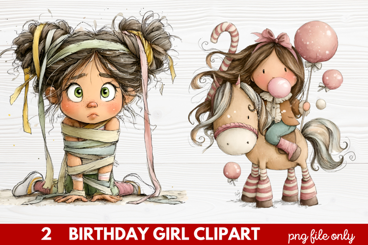 Cute Girl Clipart Image 6