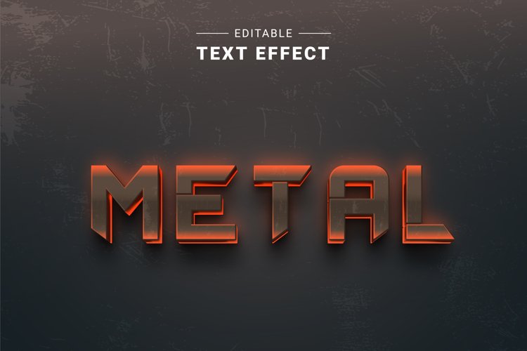 Editable Text Effect for Illustrator. Vector Graphic styles example image 1