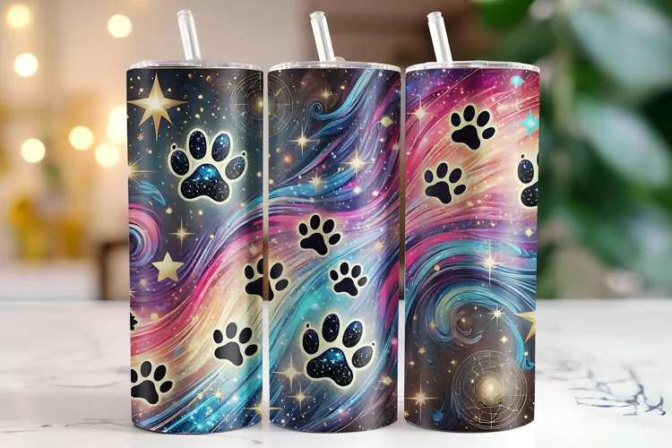 Paws Tumbler Wrap | Sublimation | Tumblers