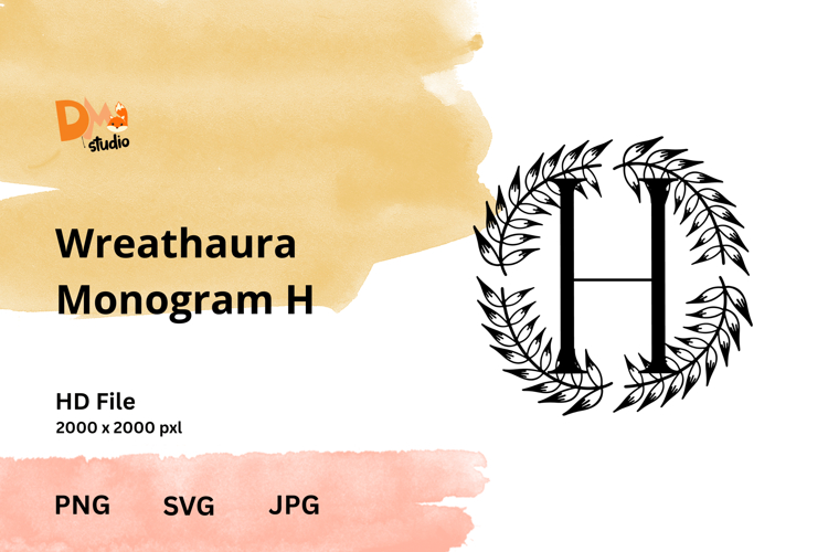 Wreath Monogram SVGs Image 3