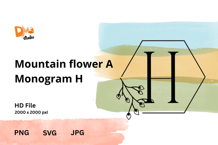 Mountain Flower Monogram