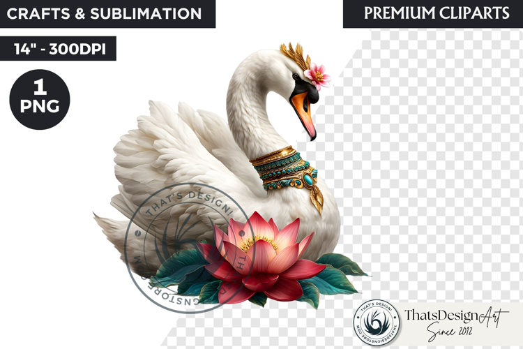 Royal Lotus Princess Fantasy Goddess Floral Clipart