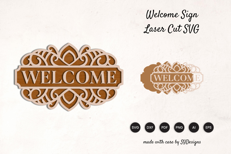 Welcome Sign Lasercut