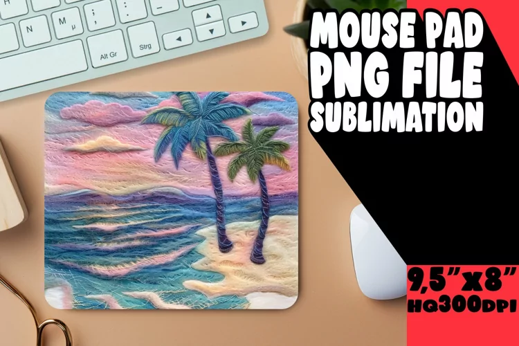 Eye-Catching 3D Summer Landscape Mouse Pad