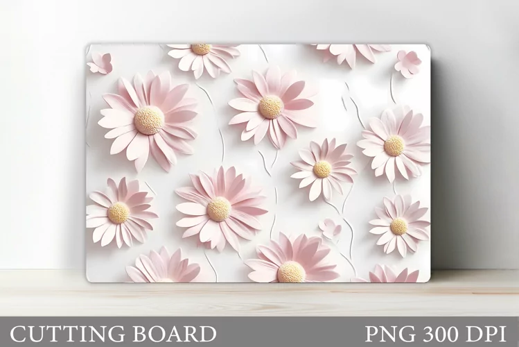 Flowers Cutting Board Design. Flowers Kitchen Cutting Board
