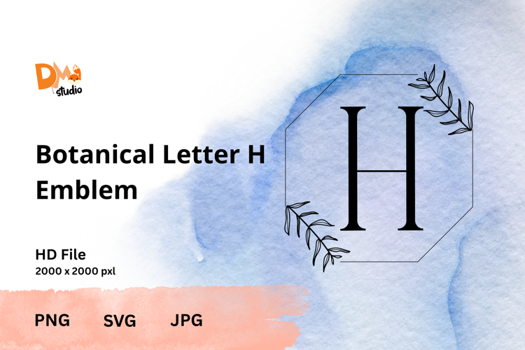 Leaf Monogram Svg Image 6