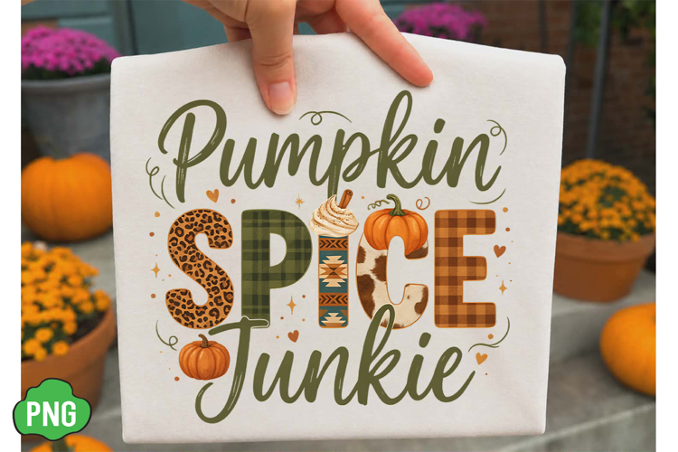 Pumpkin Spice Junkie PNG
