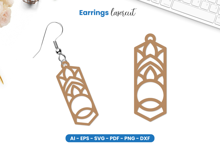 Earrings Lasercut SVG