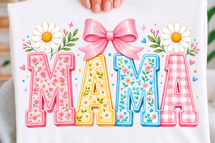 Floral Coquette Mama Trending T-shirt