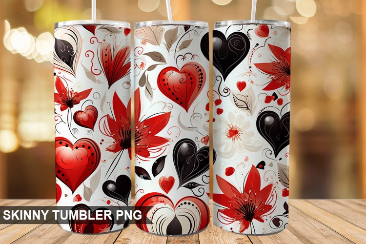 Valentines Day Tumbler Design | Sublimation Wrap 20 Oz