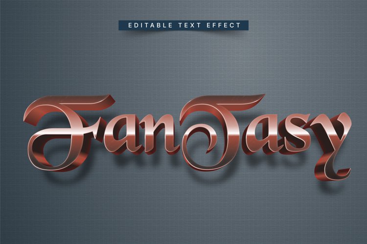 Editable Text Effect for Illustrator. Vector Graphic styles