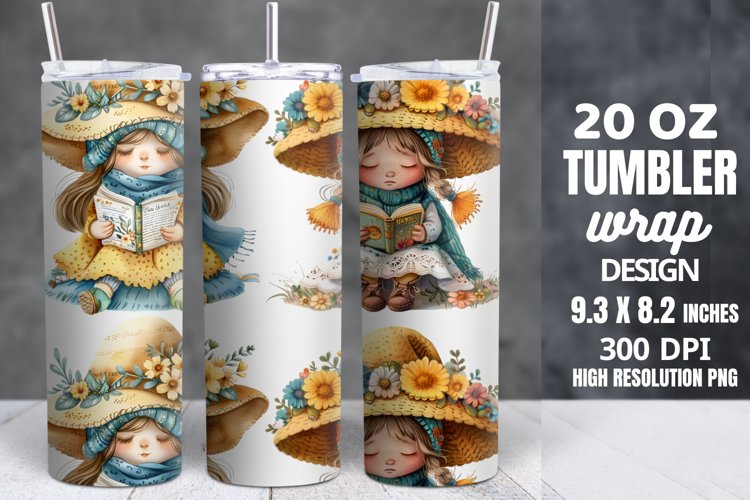 Spring Gnome Skinny Tumbler Sublimation example image 1