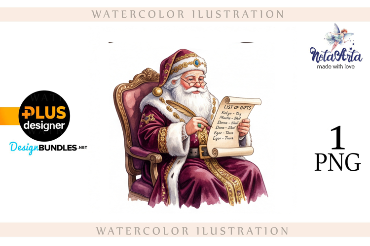 Christmas Santa in Elegant Attire