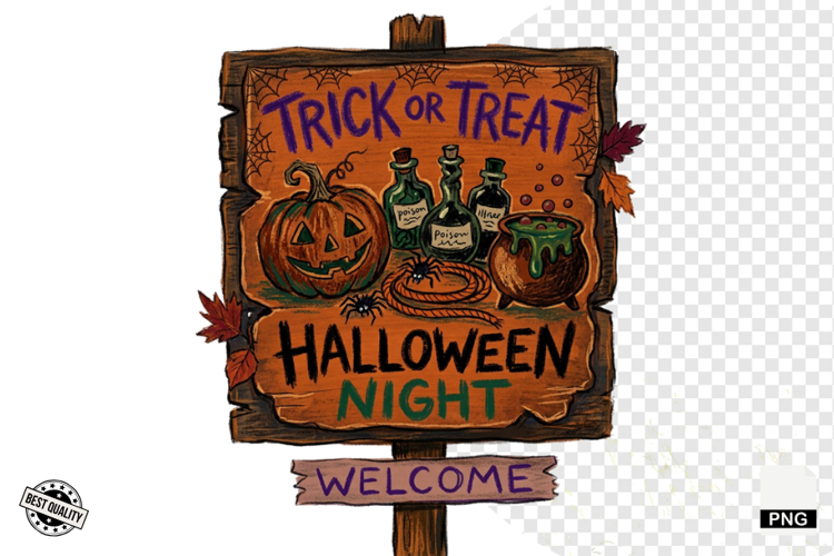 Halloween Signspot Clipart example image 1