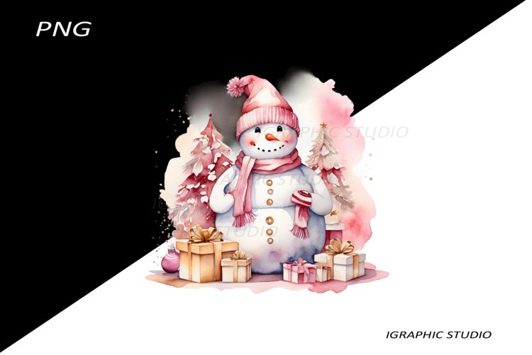 Christmas Snowman Clipart Image 12