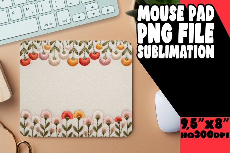 VIBRANT MOUSE MAT INNOVATIVE DESIGN, Flowers