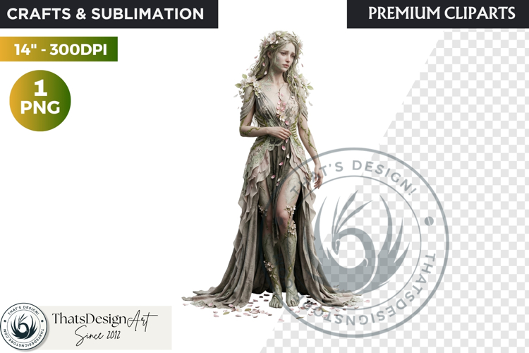 The Vernal Rebirth Dark Fantasy Spring Clipart