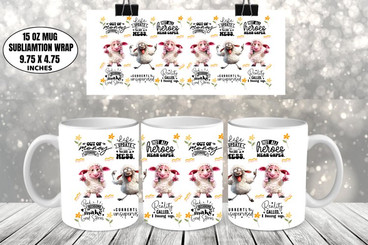 Funny Mug Wrap Sublimation, Funny Mug Design