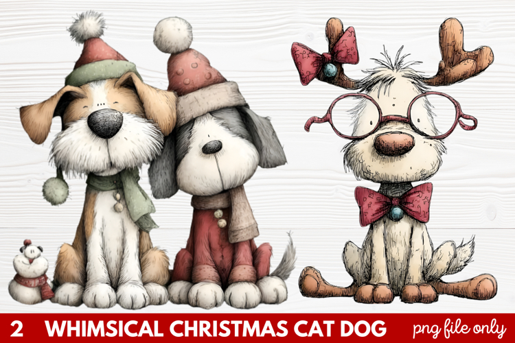 Christmas Dog Clipart Image 18