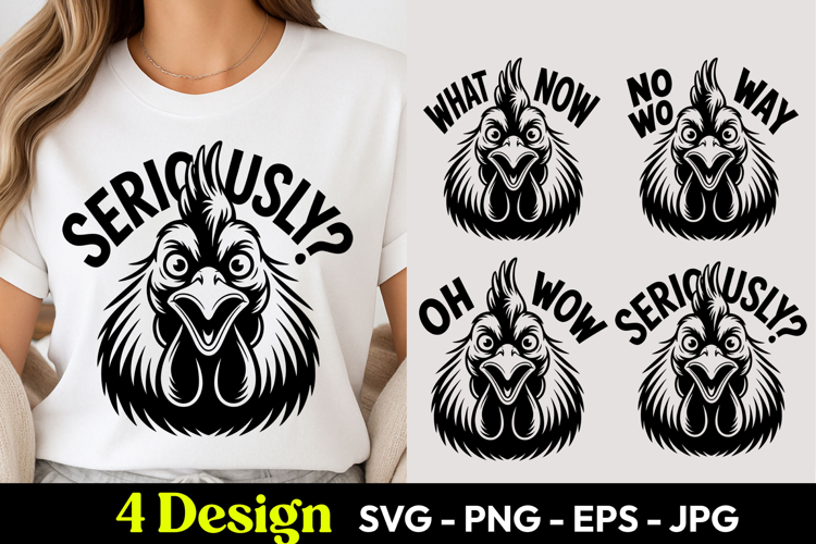 Funny Chicken SVGs Image 7