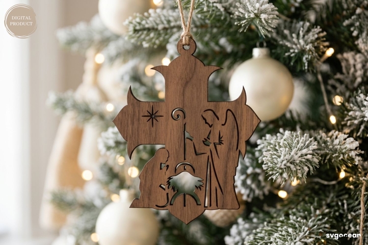 Nativity Scene Laser Cut Image 17