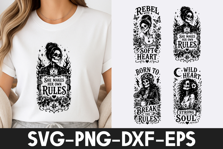 Rebel Rules Wild Heart Strong Soul SVG PNG