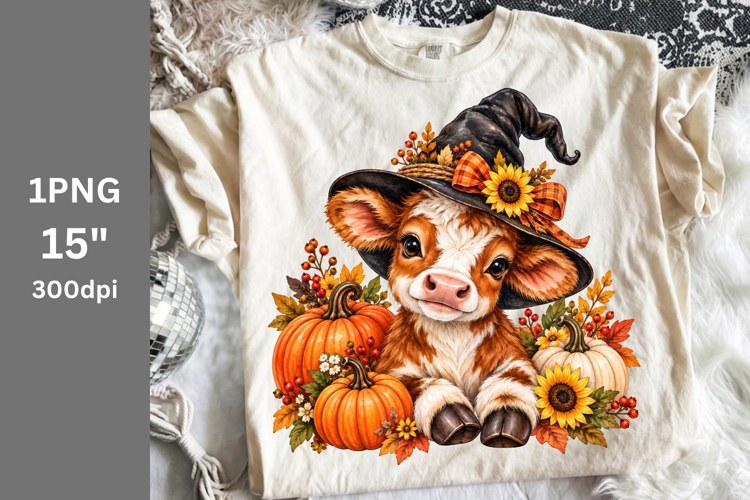 Halloween PNG, Cow PNG, Fall PNG