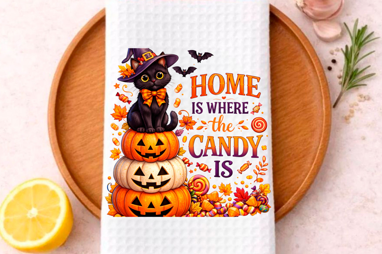 Halloween Kitchen Towel PNG, Funny Halloween PNG