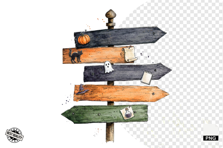Halloween Autumn Signspots PNG
