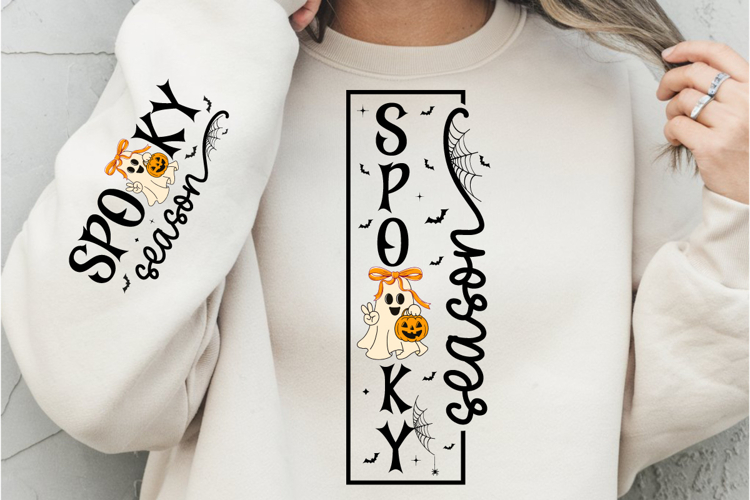Spooky Season PNG, Halloween PNG, Boo Ghost PNG, Spooky PNG