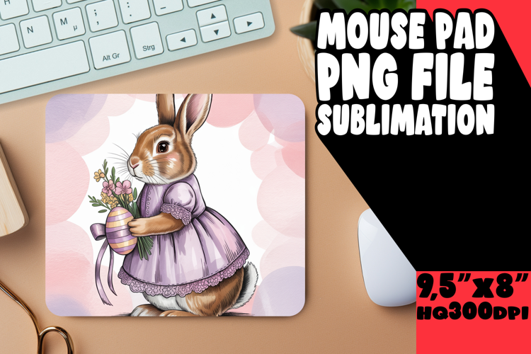 ENCHANTED MOUSE MAT GIFT INSPIRATION, Easter Bunny