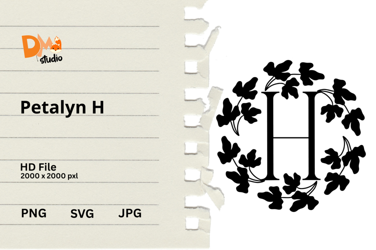 Floral Monogram Letter Svg Image 2
