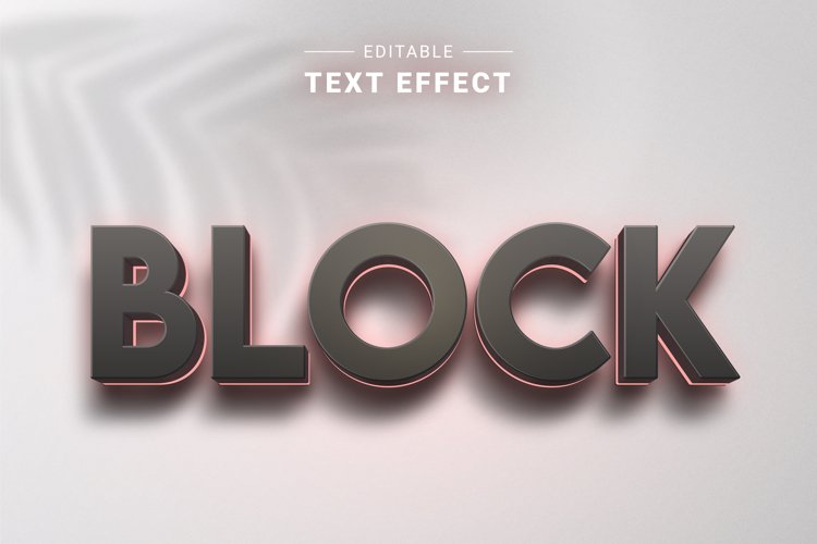 Editable Text Effect for Illustrator. Vector Graphic styles example image 1
