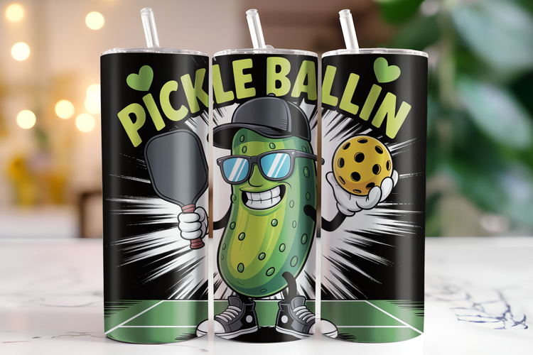 Pickelballin Mom Tumbler Wrap | Sublimation | Tumblers