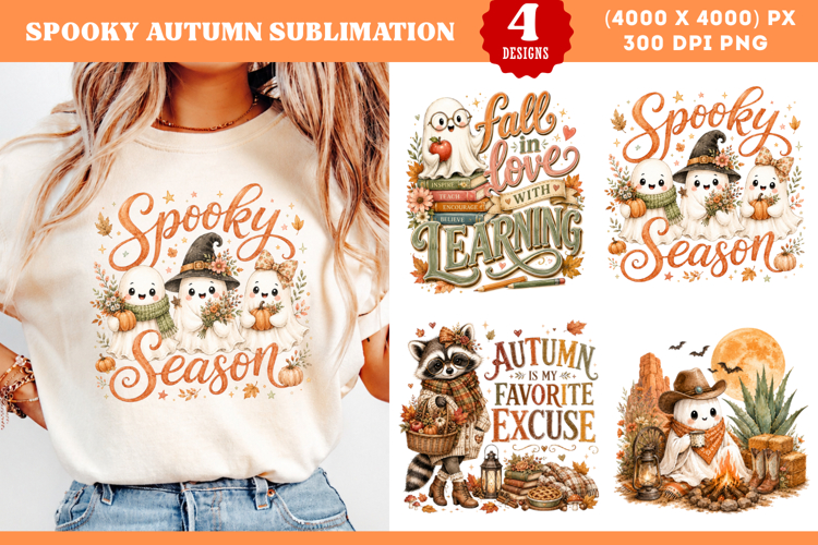 Spooky Autumn Witchy Vibes, Halloween PNG