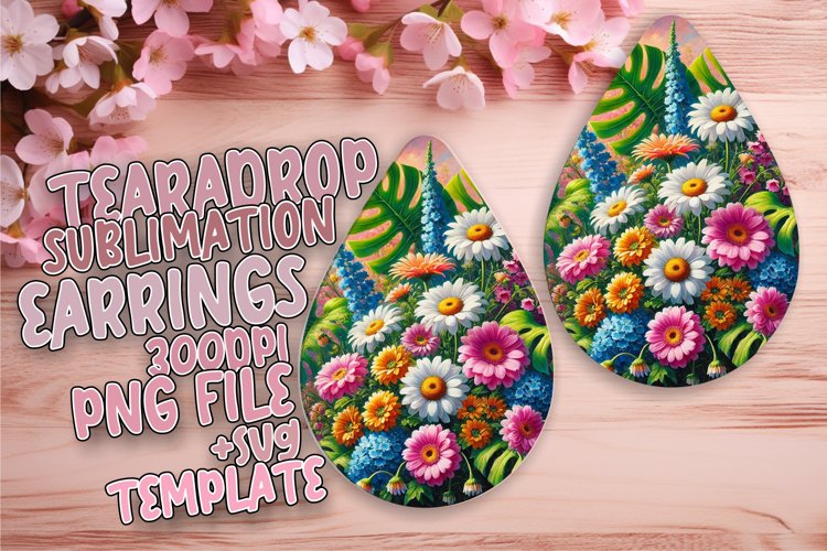 Charming Teardrop Design for DIY Projects , Flower