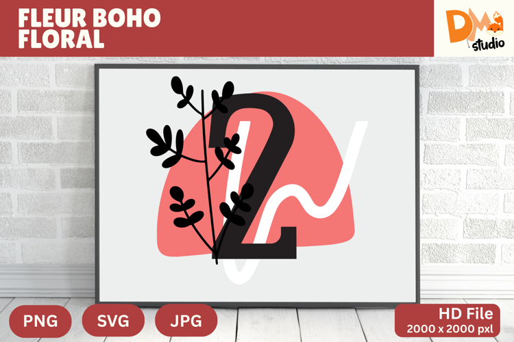 Boho Floral Svg Image 20