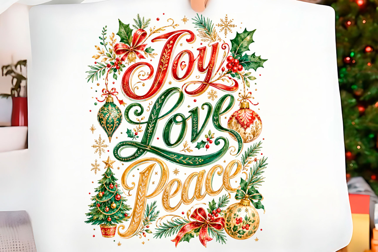Joy Love Peace Christmas Png example image 1