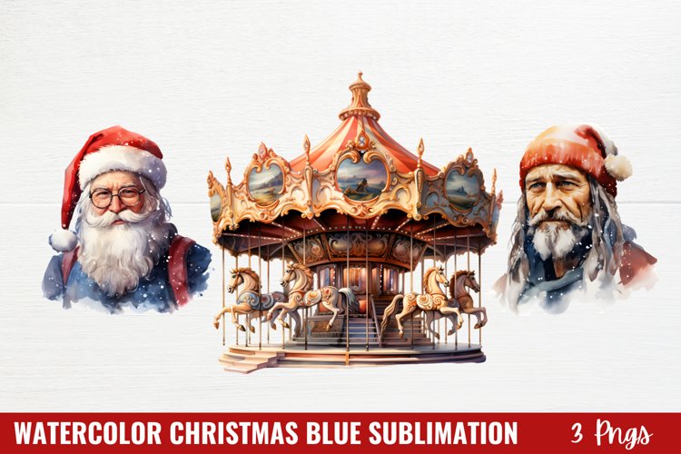 Christmas Watercolor Clipart Image 3