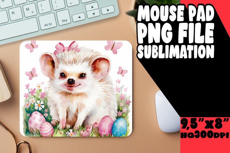 Radiant Mouse Mat PNG Style, Cute Easter