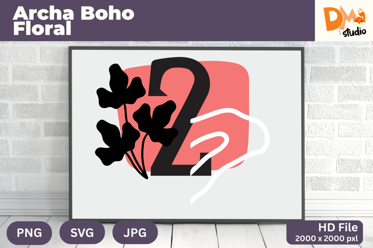 Boho Floral Svg Image 8