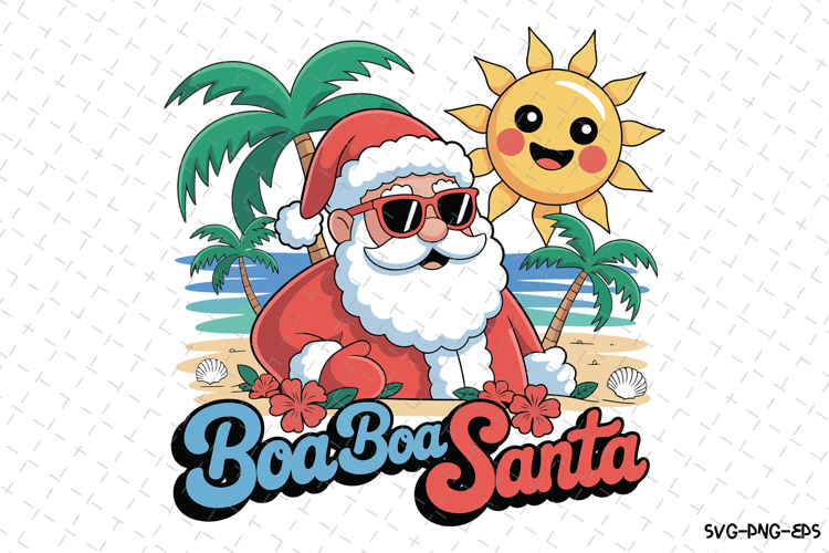 Cute Santa Svg Image 10