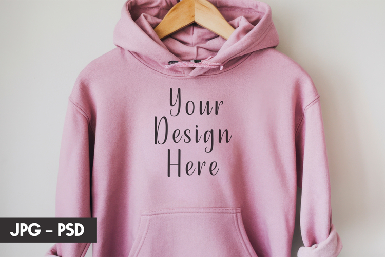 Pink Hoodie psd jpeg mockup