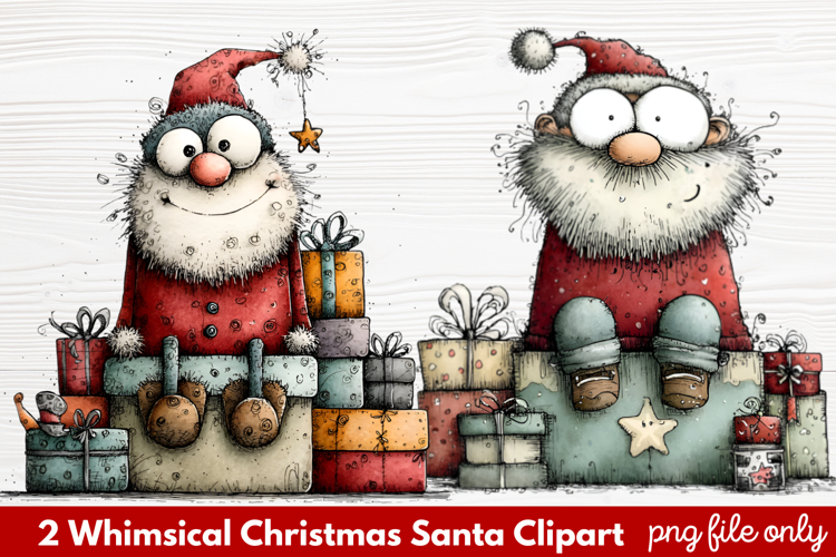Cute Santa Clipart Image 7
