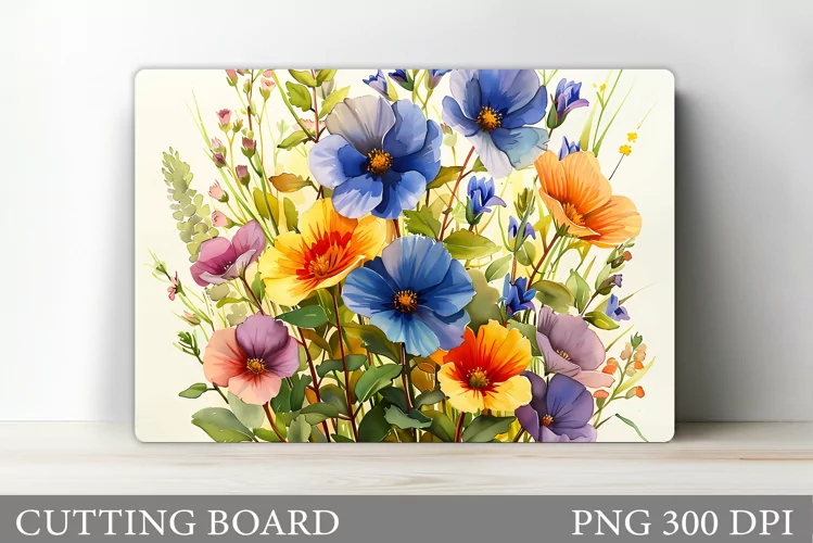 Flowers Cutting Board. Flowers Kitchen Cutting Board Design