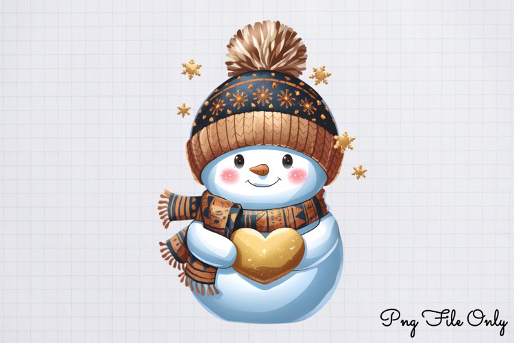 Christmas Snowman Clipart Image 5