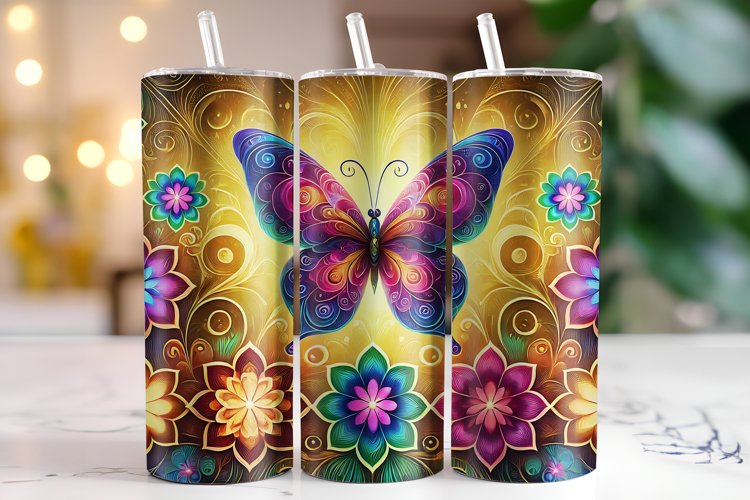 Butterfly Tumbler Wrap | Sublimation | Tumblers