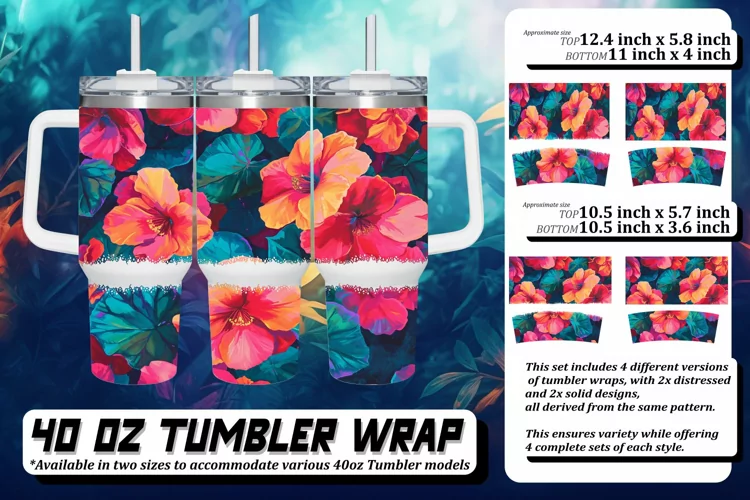 Blossoming Spring Tumbler Wrap